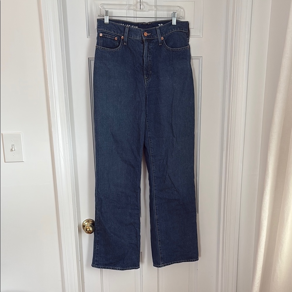 J. Crew Blue 90s Wide Leg Jeans High-Rise
